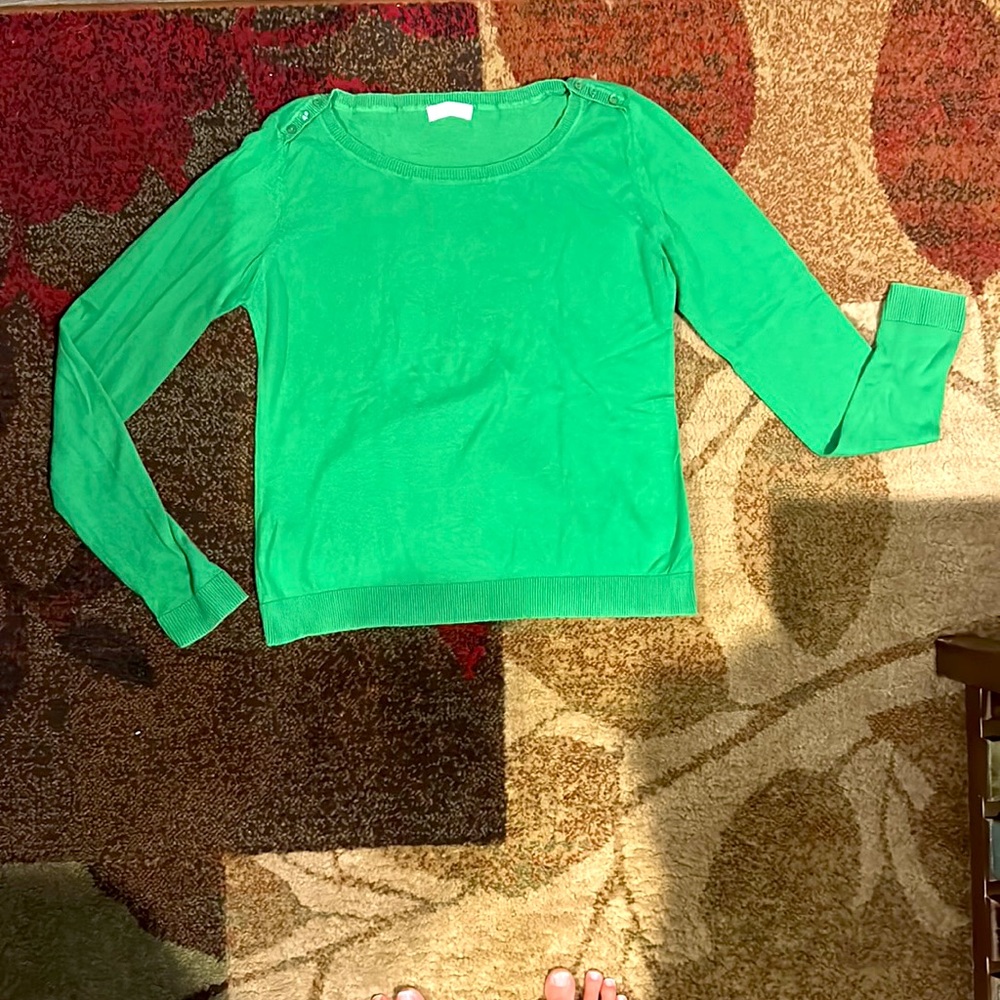 Green Long Sleeve shirt- Size S